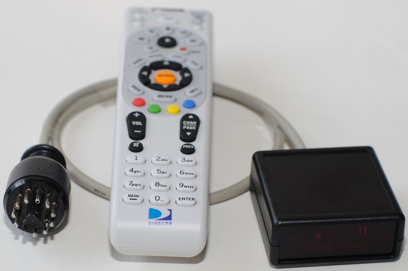 universal remote and receiver with 11-pin tube plug